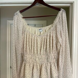 Arula Cream Floral Blouse